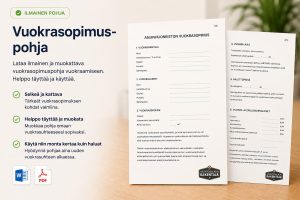 Lataa ilmainen vuokrasopimuspohja
