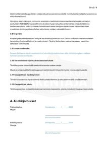 Ilmainen asunto-osakkeen kauppakirjapohja