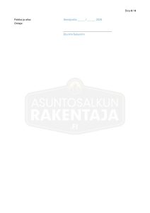 Sähköisen osakekirjan kauppakirjapohja